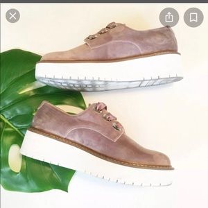 NWT Zara Velvet Platform Shoes